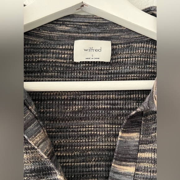 NWOT Wilfred Knit button down collared long sleeve sweater dress size small - Picture 3 of 11